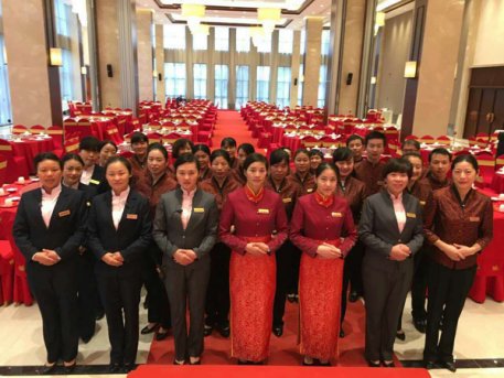 徽源餐饮部全体员工亮相